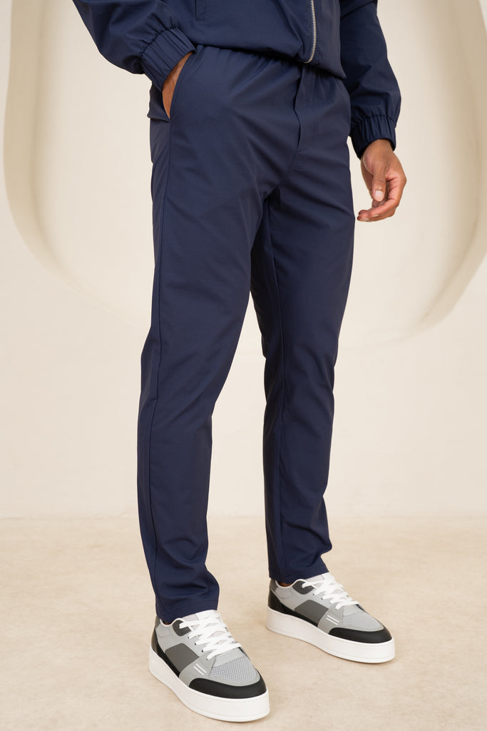 Contrast Lined Technical Pant - Navy