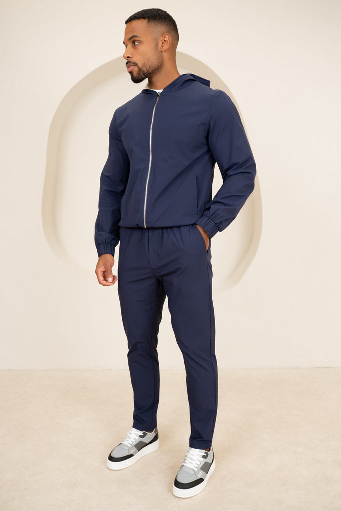 Contrast Lined Technical Pant - Navy