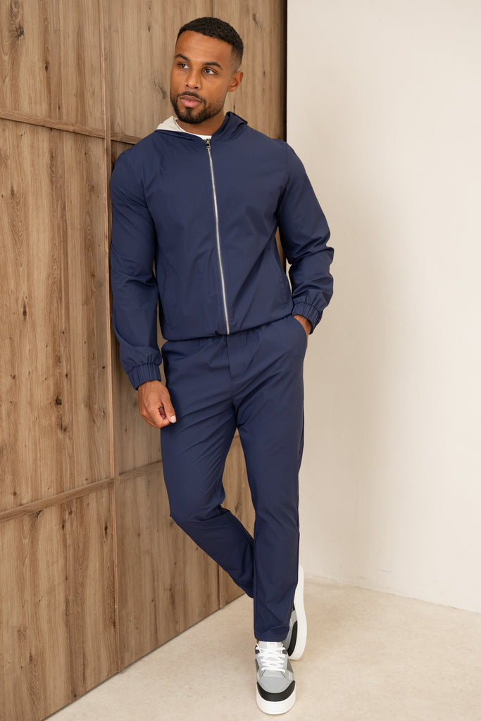 Contrast Lined Technical Pant - Navy