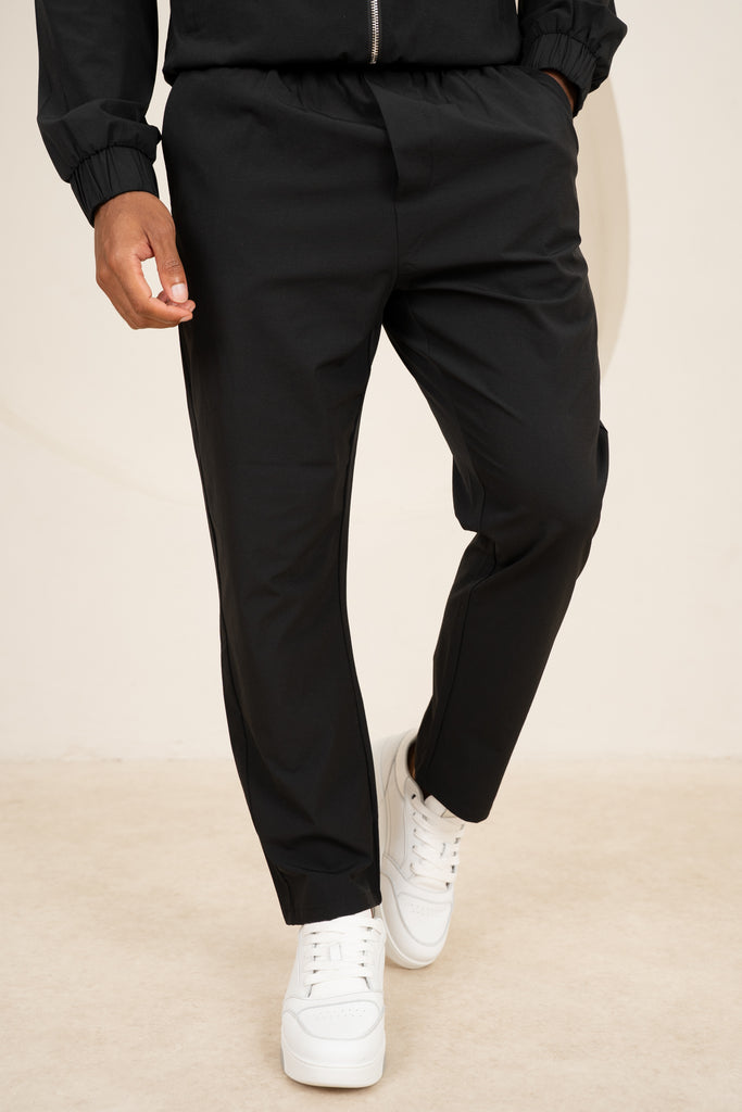 Contrast Lined Technical Pant - Black