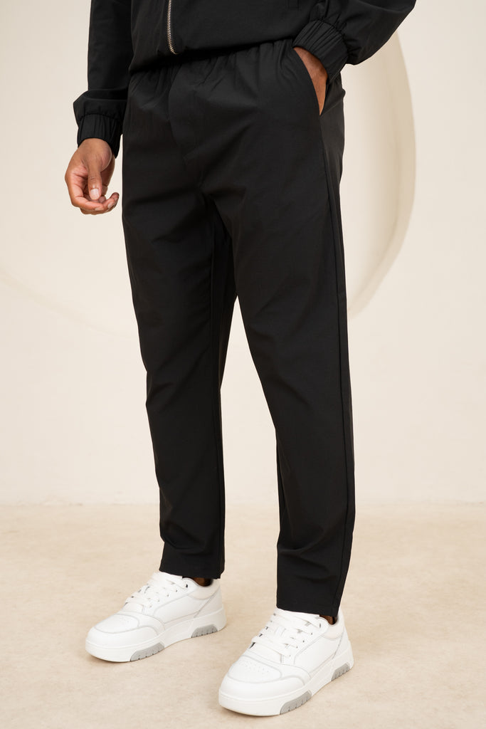 Contrast Lined Technical Pant - Black