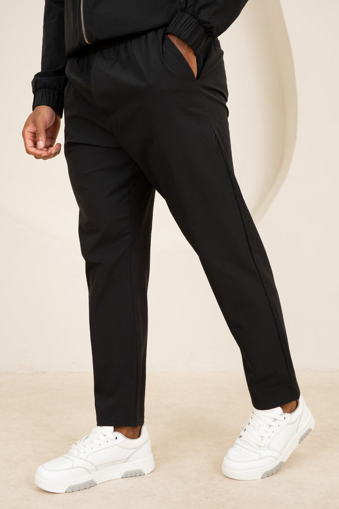 Contrast Lined Technical Pant - Black