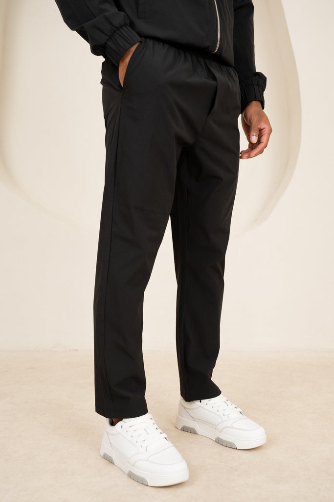 Contrast Lined Technical Pant - Black