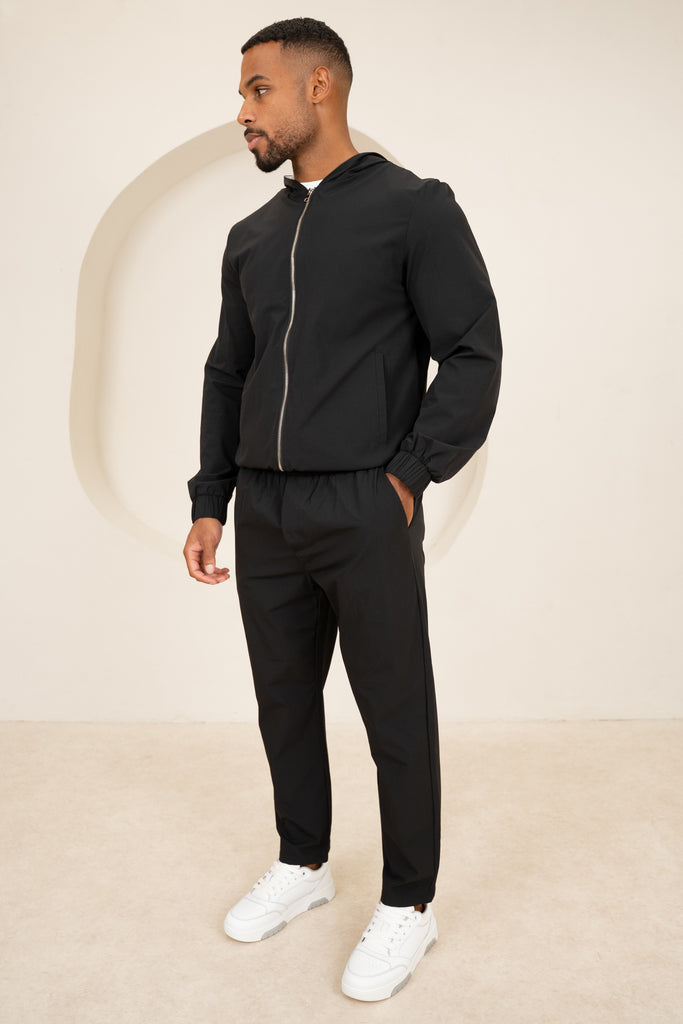 Contrast Lined Technical Pant - Black
