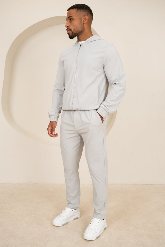 Contrast Lined Technical Pant - Grey