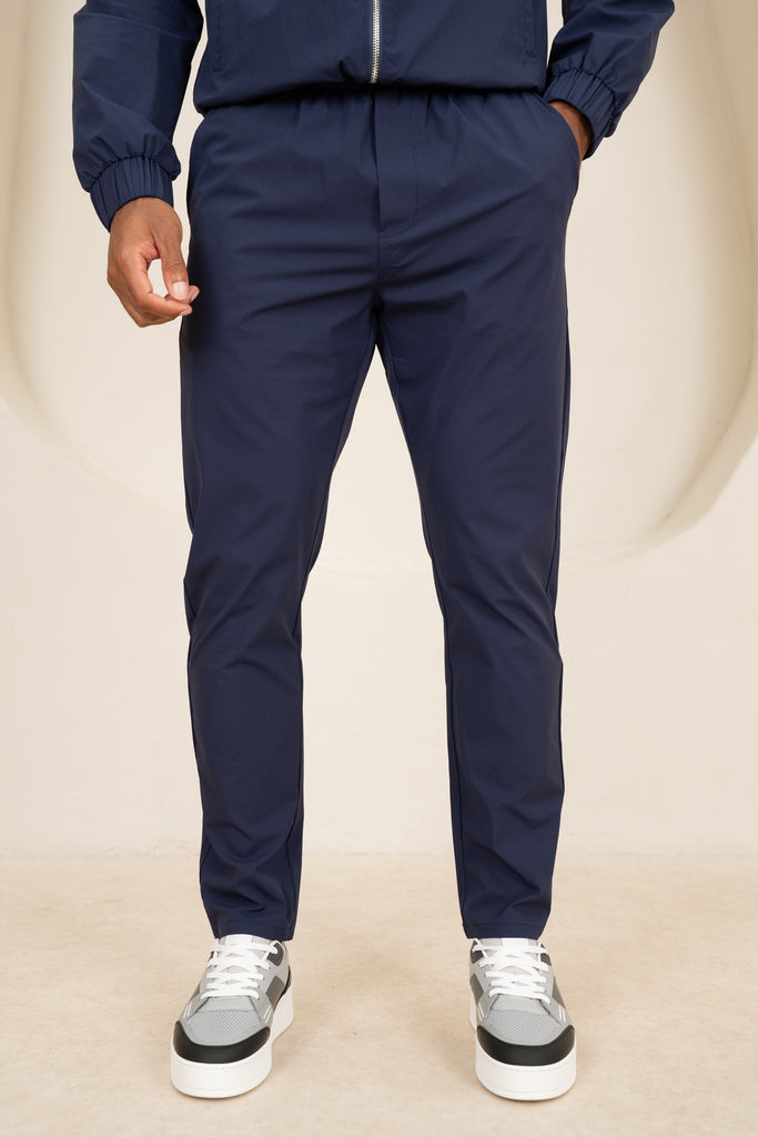 Contrast Lined Technical Pant - Navy