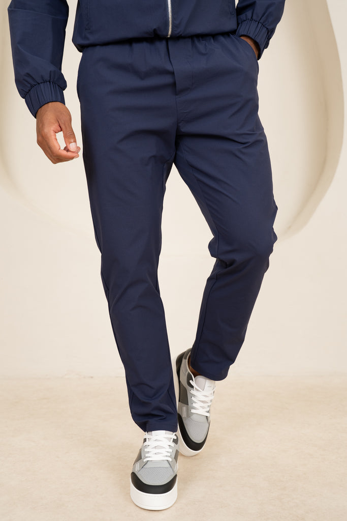 Contrast Lined Technical Pant - Navy