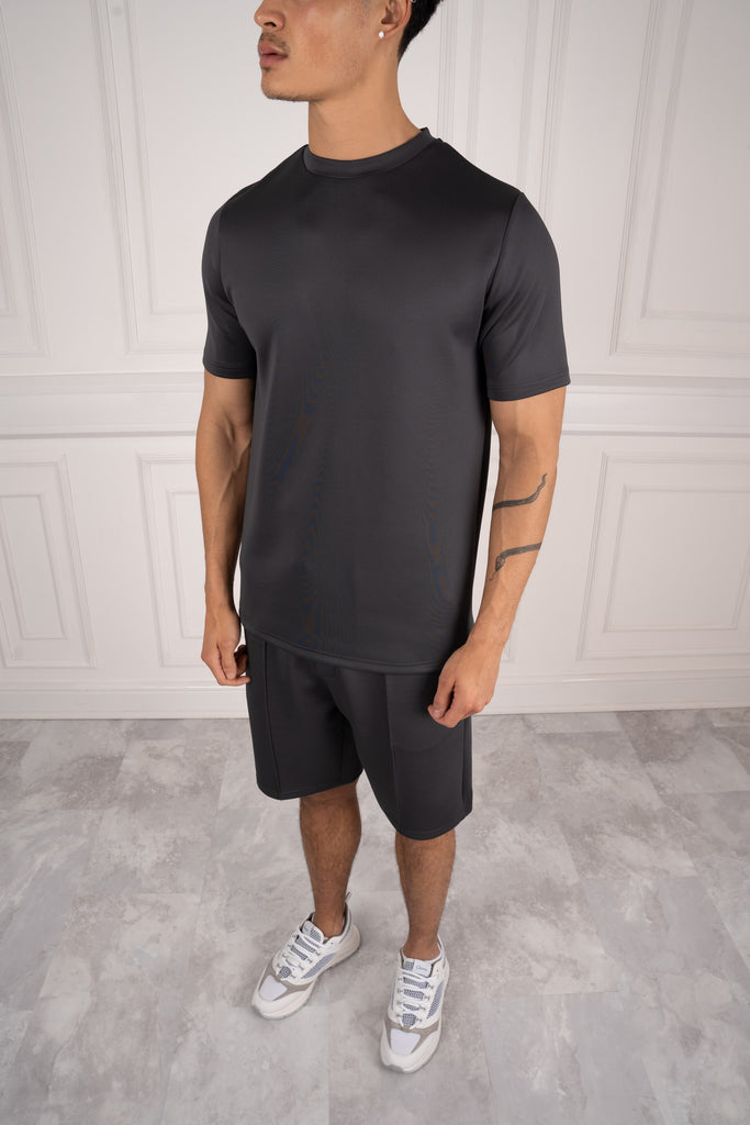 Premium Scuba Slim Fit T-Shirt - Charcoal