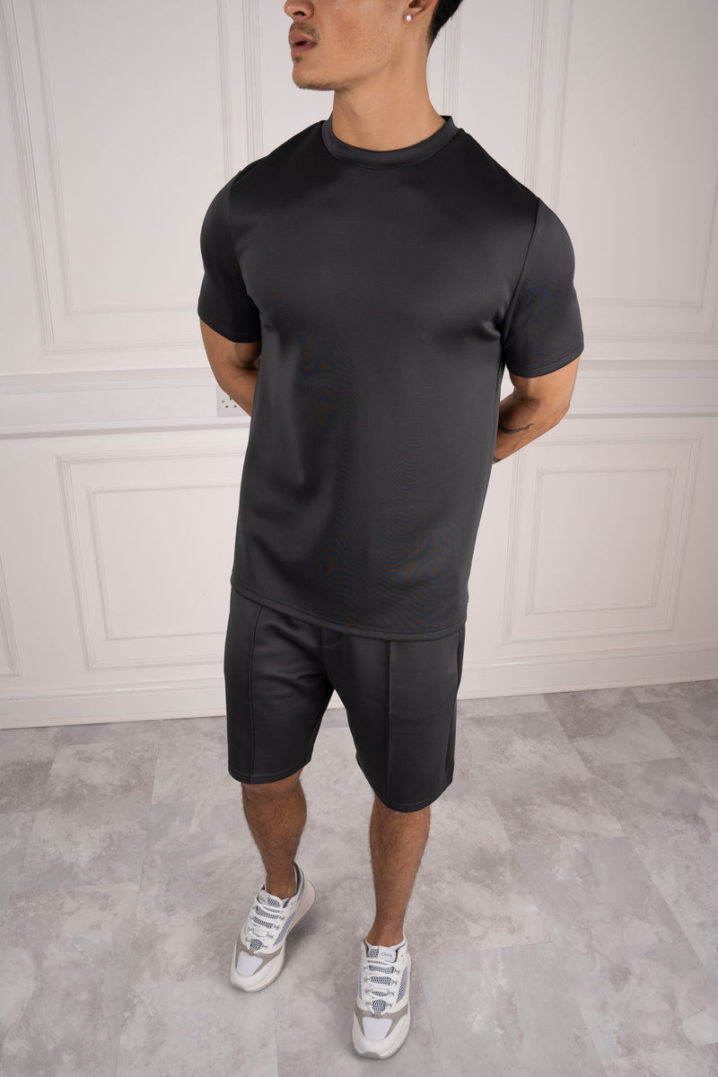 Premium Scuba Slim Fit T-Shirt - Charcoal