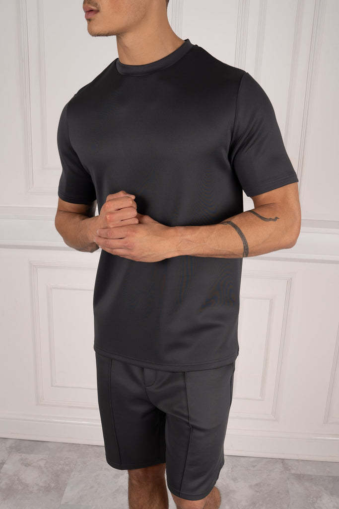 Premium Scuba Slim Fit T-Shirt - Charcoal