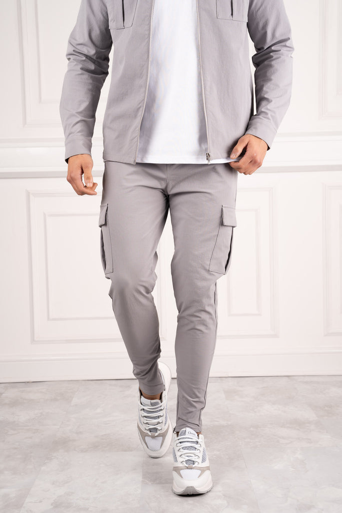 Pantalon cargo Premium Detail - Gris
