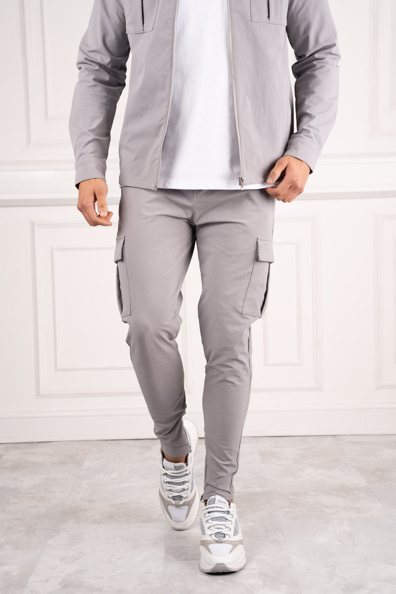Pantalon cargo Premium Detail - Gris