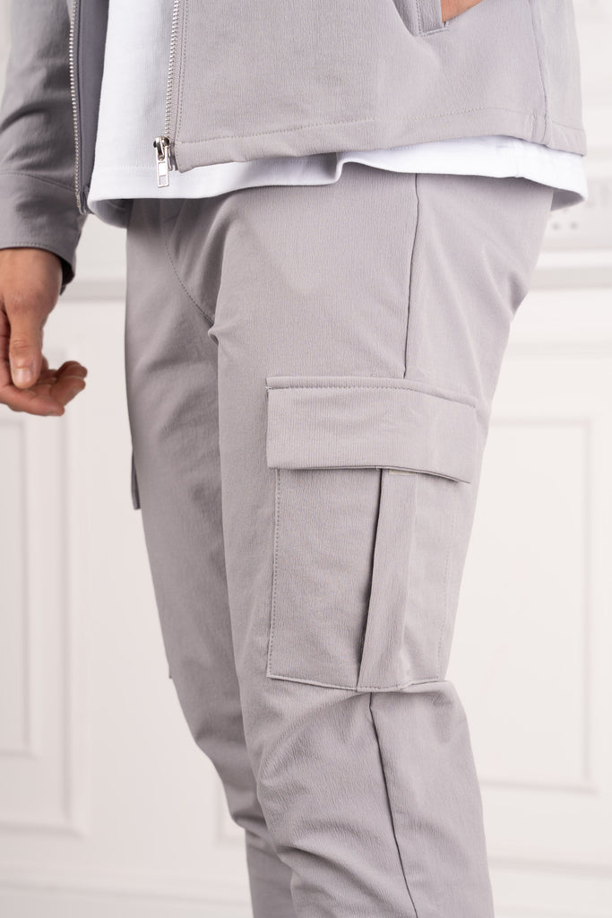 Pantalon cargo Premium Detail - Gris