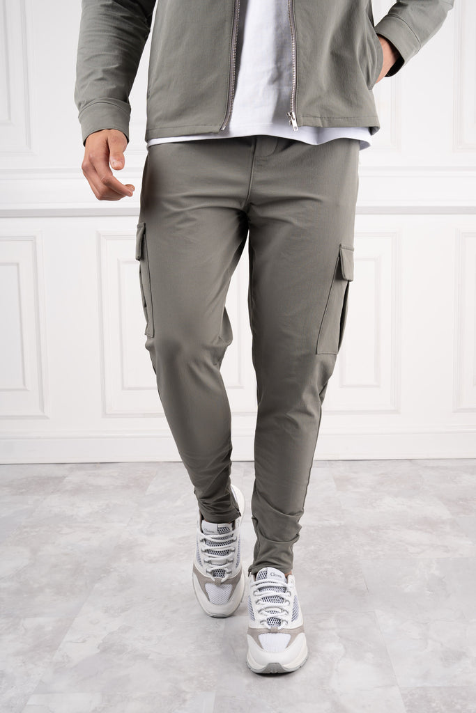 Premium Utility Cargo Pants - Taupe