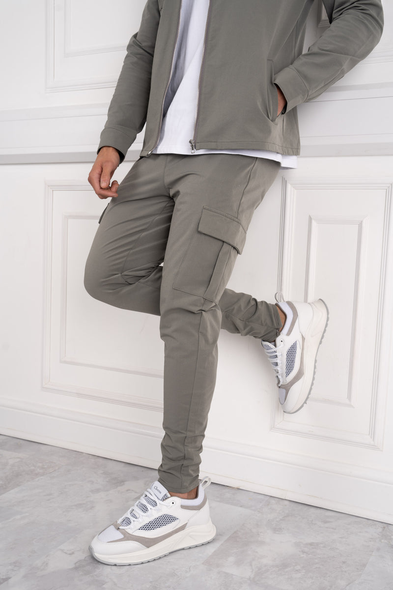 Premium Utility Cargo Pants - Taupe