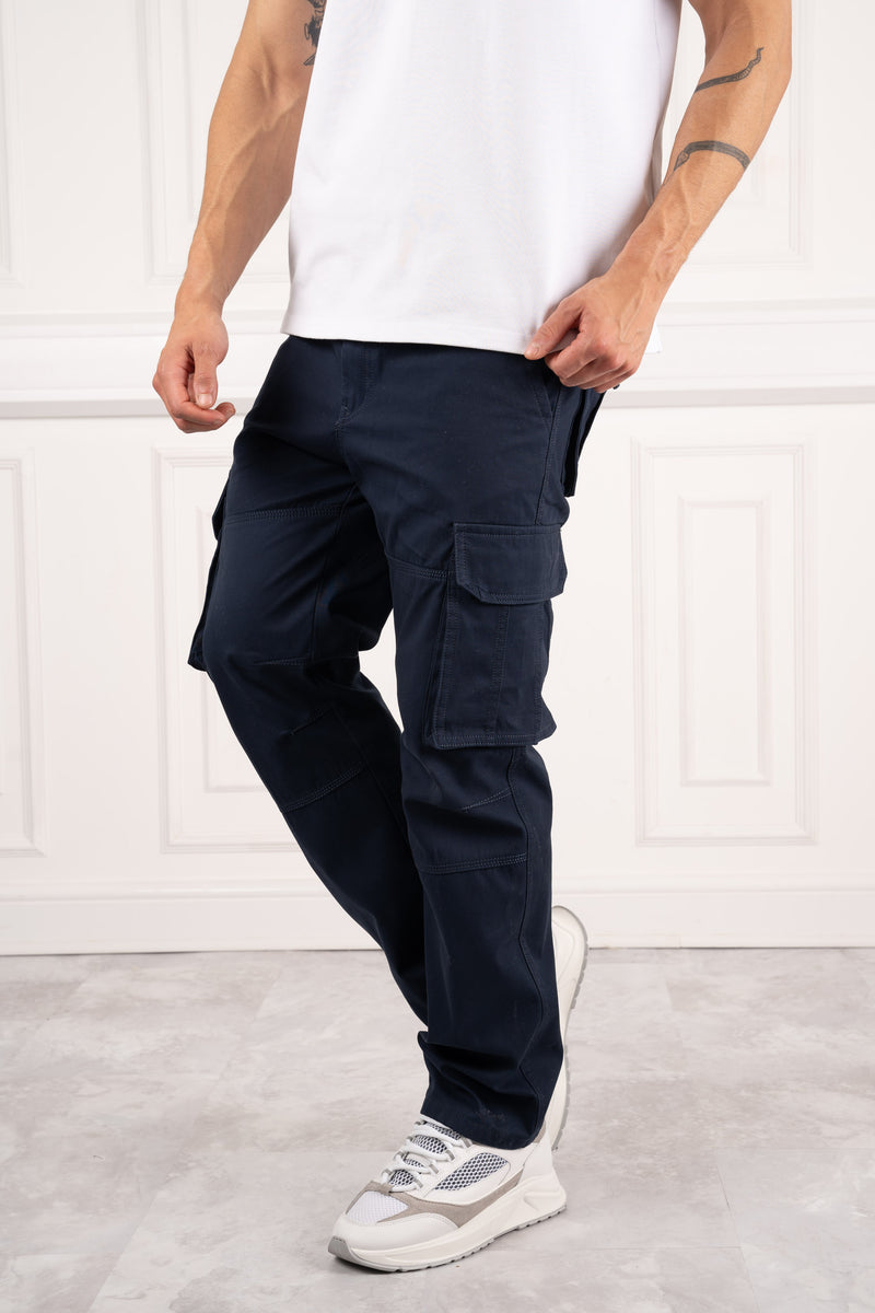 Regular Fit Utility Cargo Pant - Navy