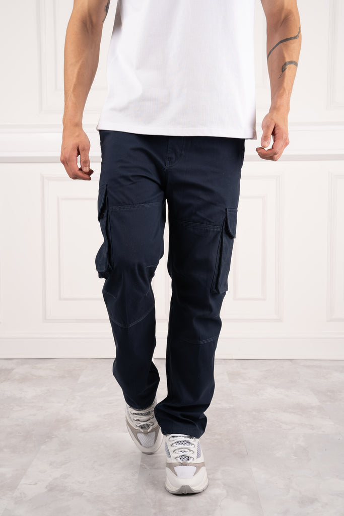 Regular Fit Utility Cargo Pant - Navy