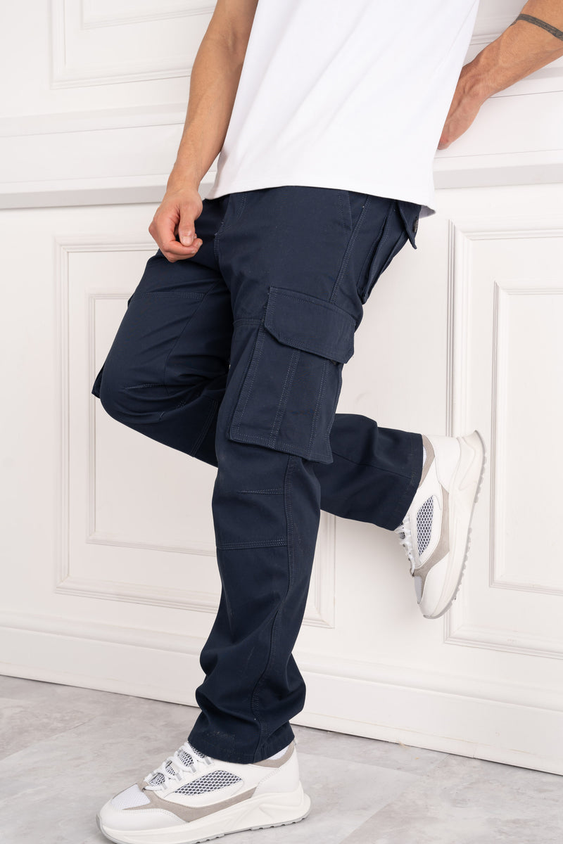 Regular Fit Utility Cargo Pant - Navy