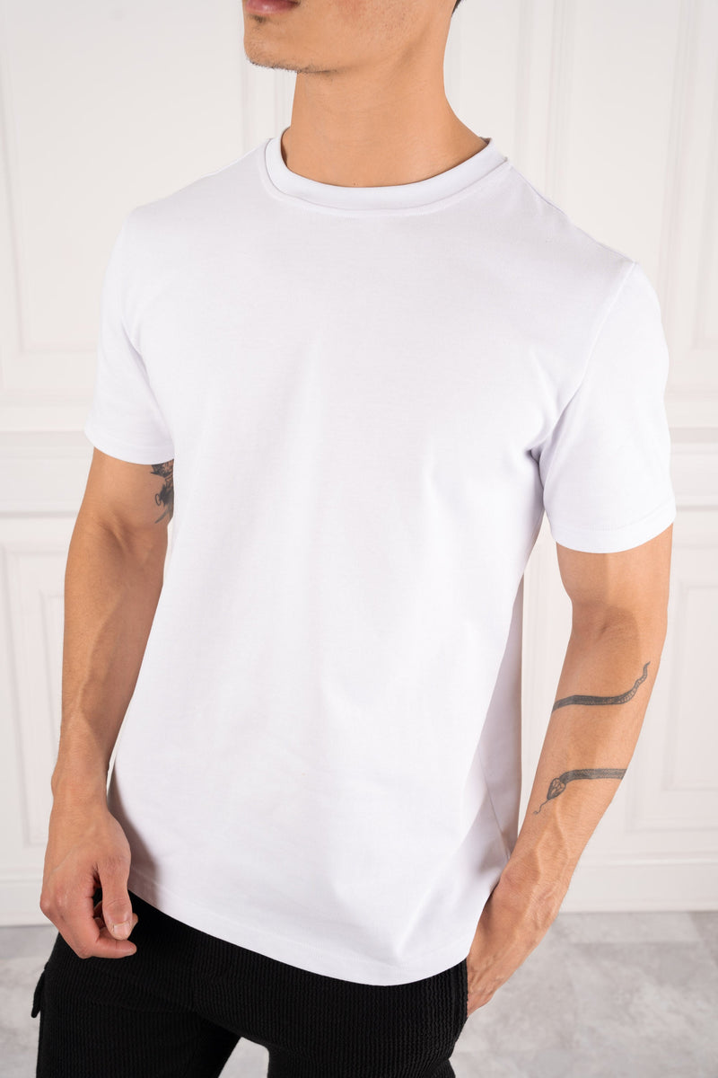 Premium Essential Slim Fit T-Shirt - 3 Colour (White, Black, Grey) - 3 Pack