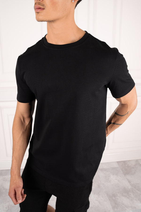 Premium Essential Slim Fit T-Shirt - Black