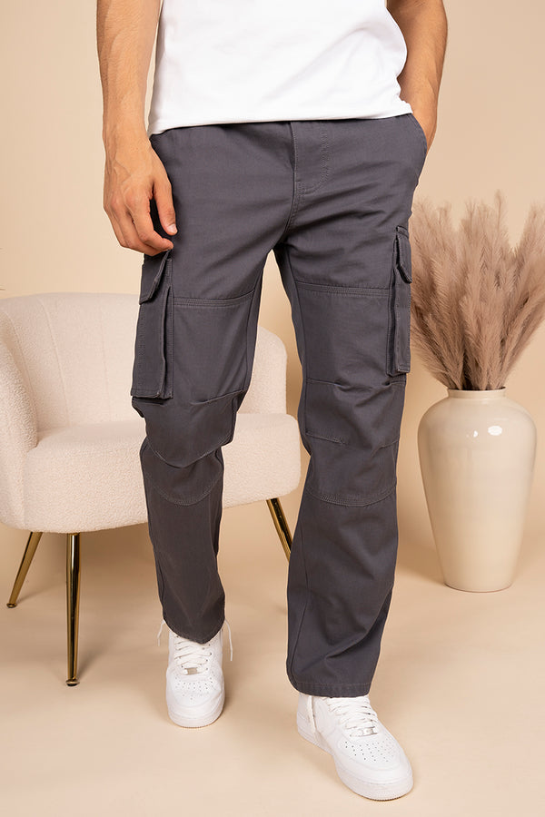 Regular Fit Utility Cargo Pant - Charcoal - 3 Pack