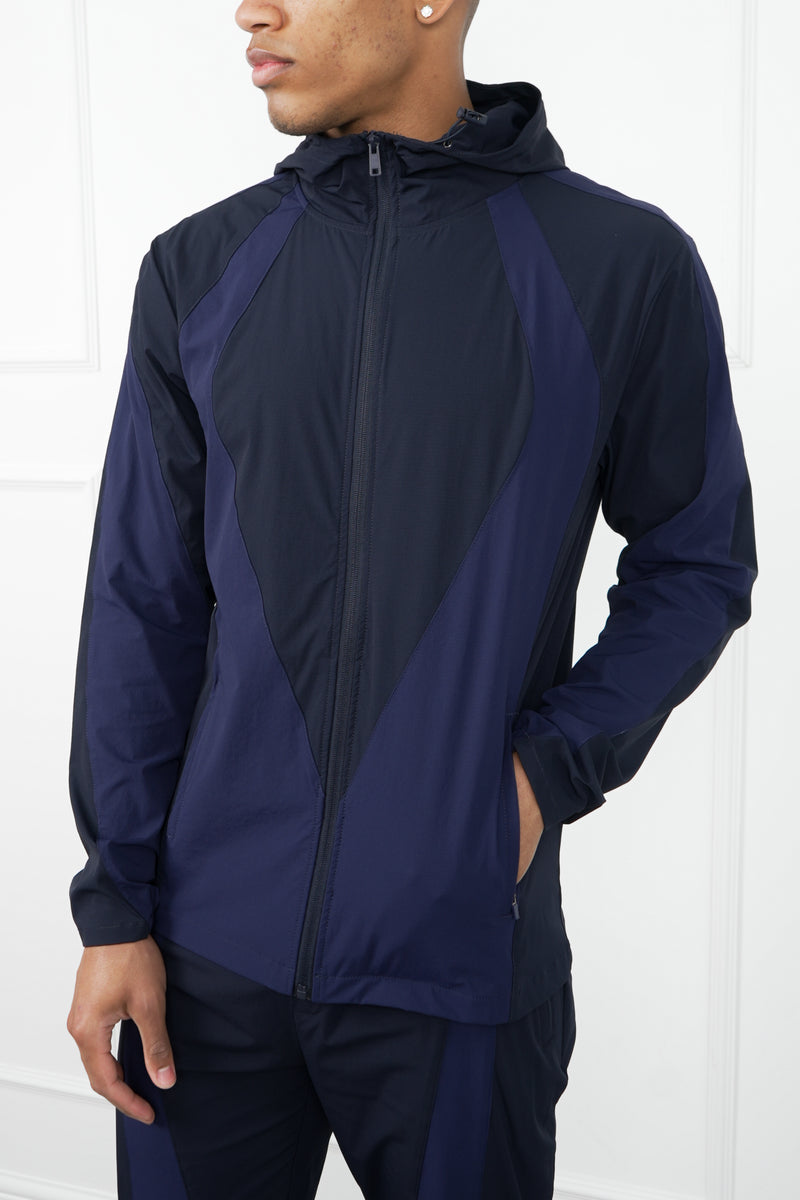 Premium Technical V2 Panelled Jacket - Navy