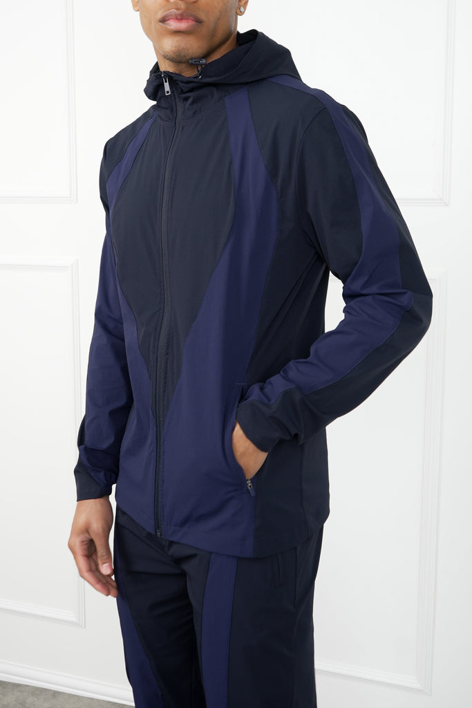 Premium Technical V2 Panelled Jacket - Navy