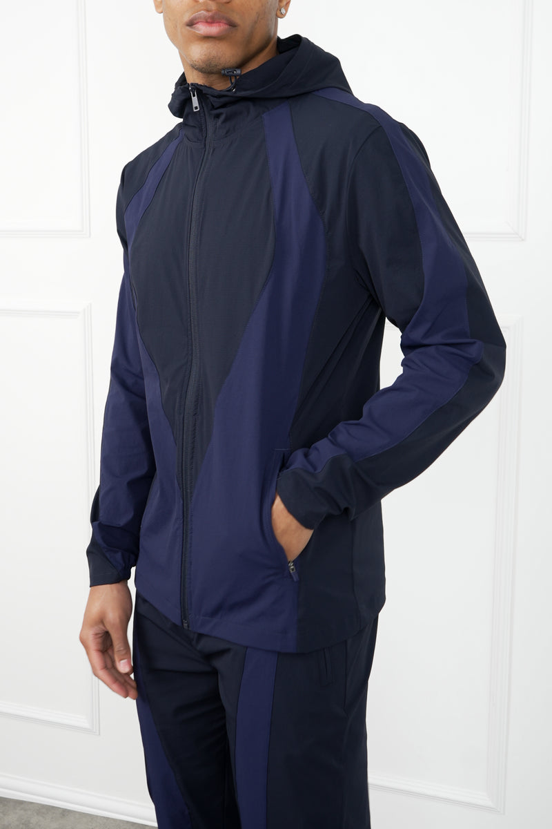 Premium Technical V2 Panelled Jacket - Navy