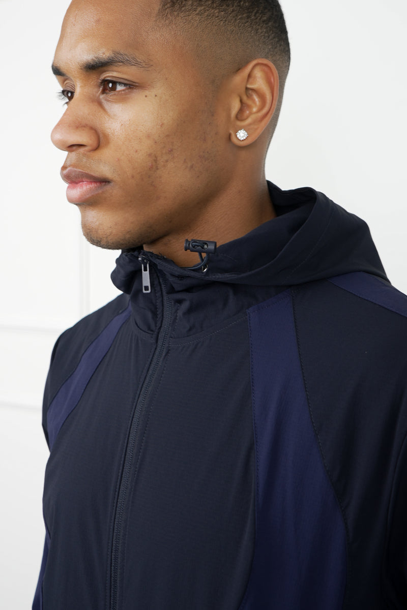 Premium Technical V2 Panelled Jacket - Navy