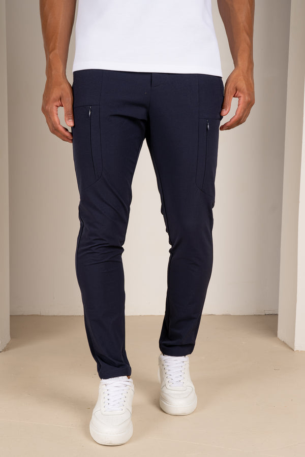 Tailored Tech Cargo Pants - Navy