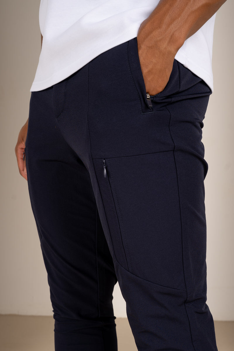 Tailored Tech Cargo Pants - Navy