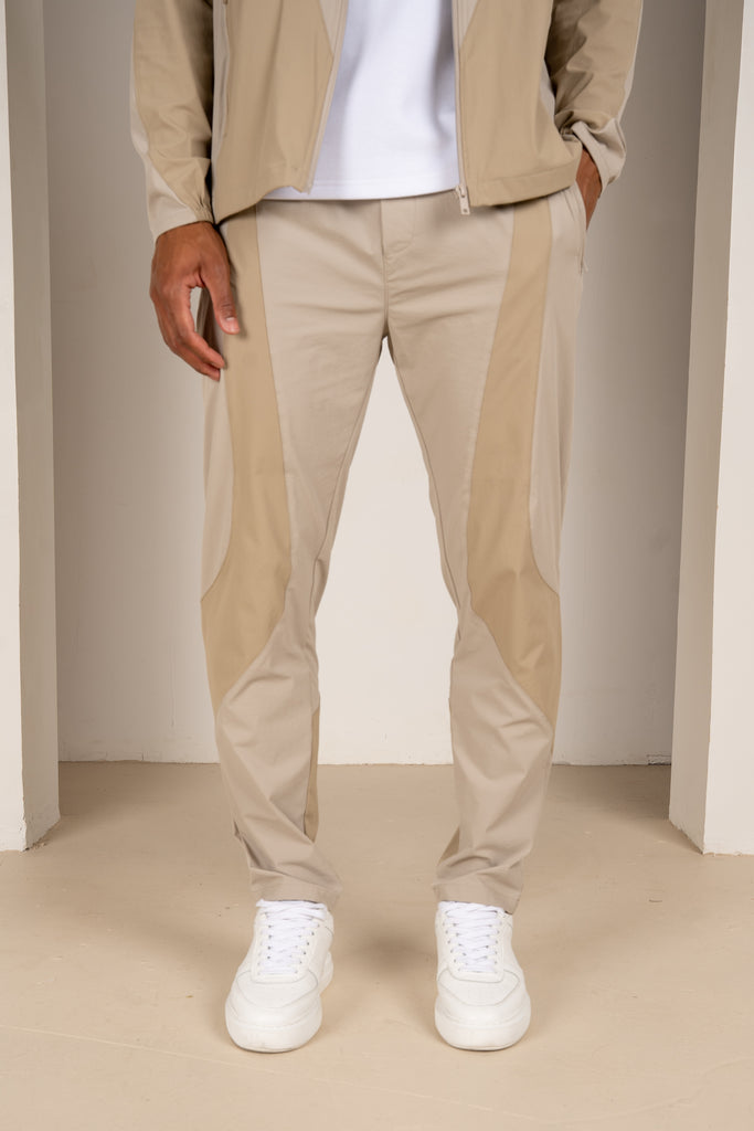 Premium Technical V2 Panelled Pants - Stone