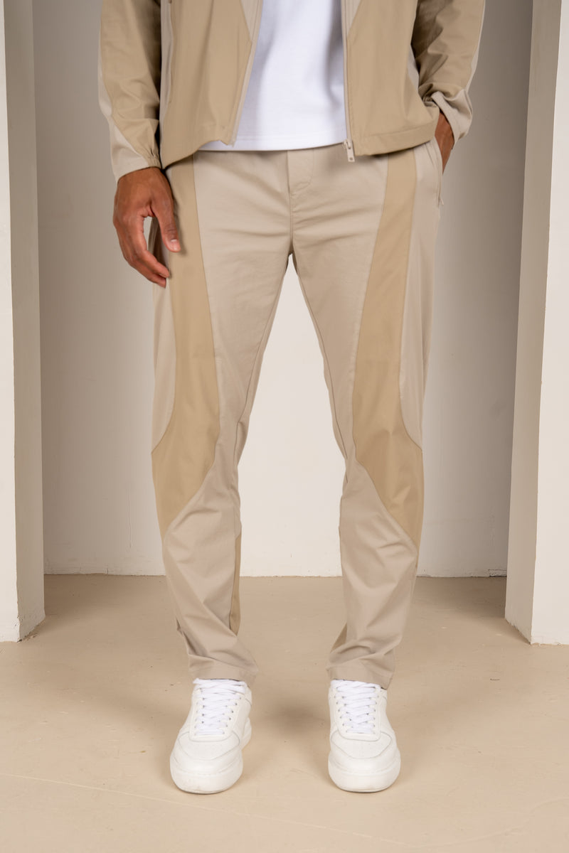 Premium Technical V2 Panelled Pants - Stone