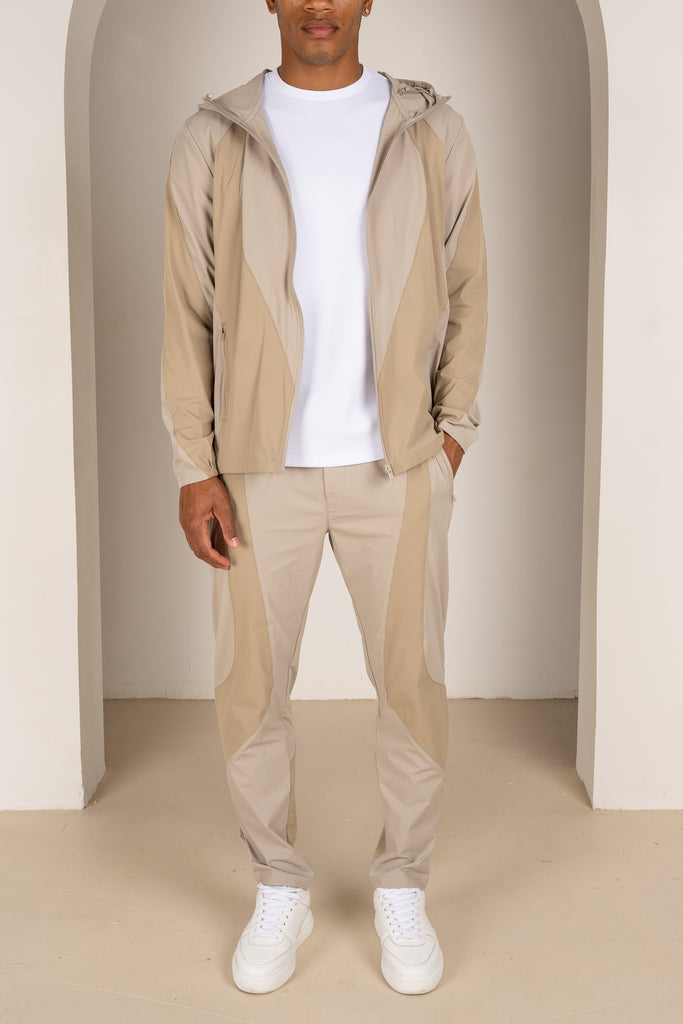 Premium Technical V2 Panelled Pants - Stone