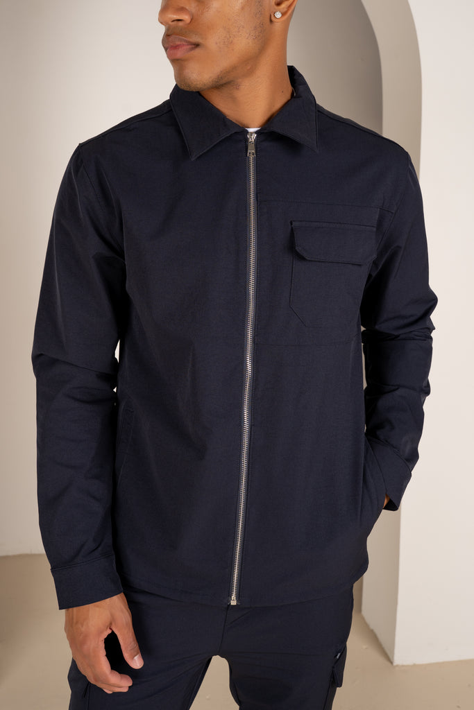 Premium Detail Cargo Jacket V2 - Navy
