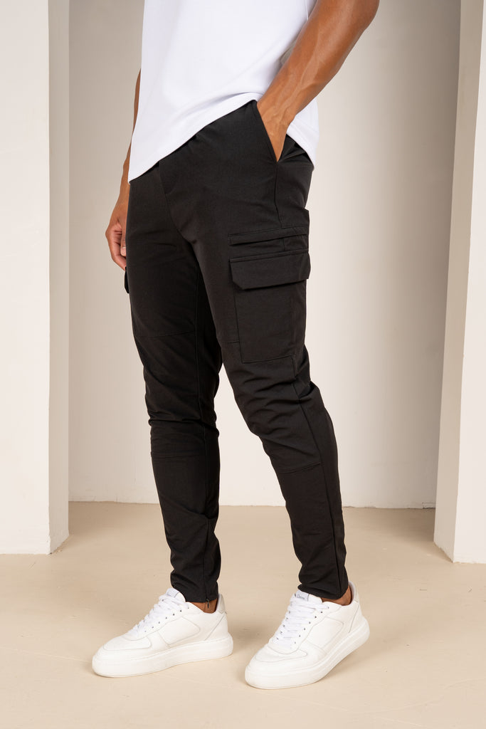 Premium Detail Cargo Jacket V2 - Black