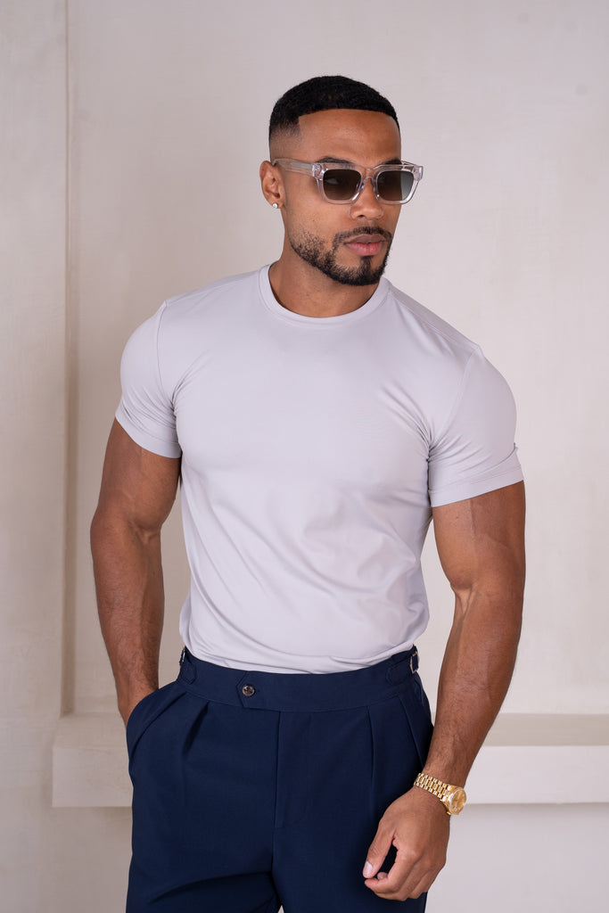 Mercerised Luxe T-Shirt - Grey