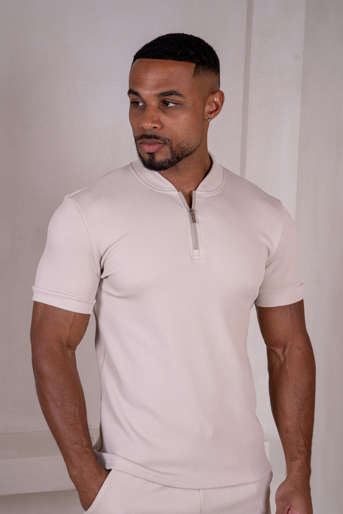 Slim Fit Stretch Short - Taupe