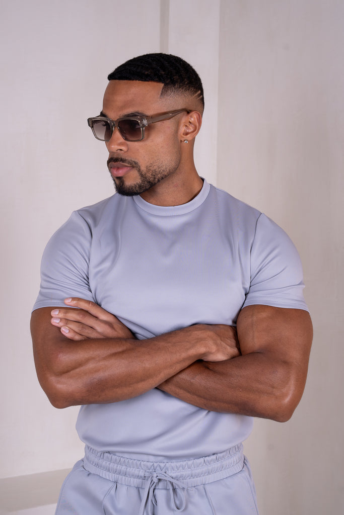 Premium Scuba Slim Fit T-Shirt - Grey (SS)