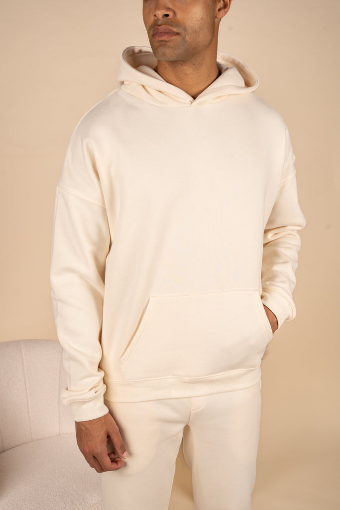 Premium Essential Tracksuit Hoodie - Latte