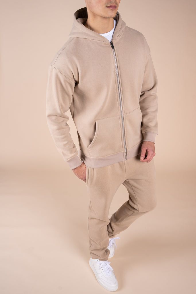 Premium Luxe Straight Leg Jogger - Taupe