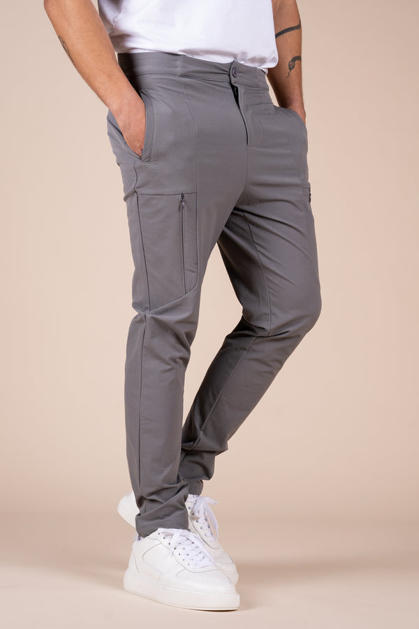 Tailored Tech Cargo Pants - Charcoal