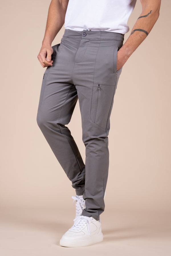 Tailored Tech Cargo Pants - Charcoal