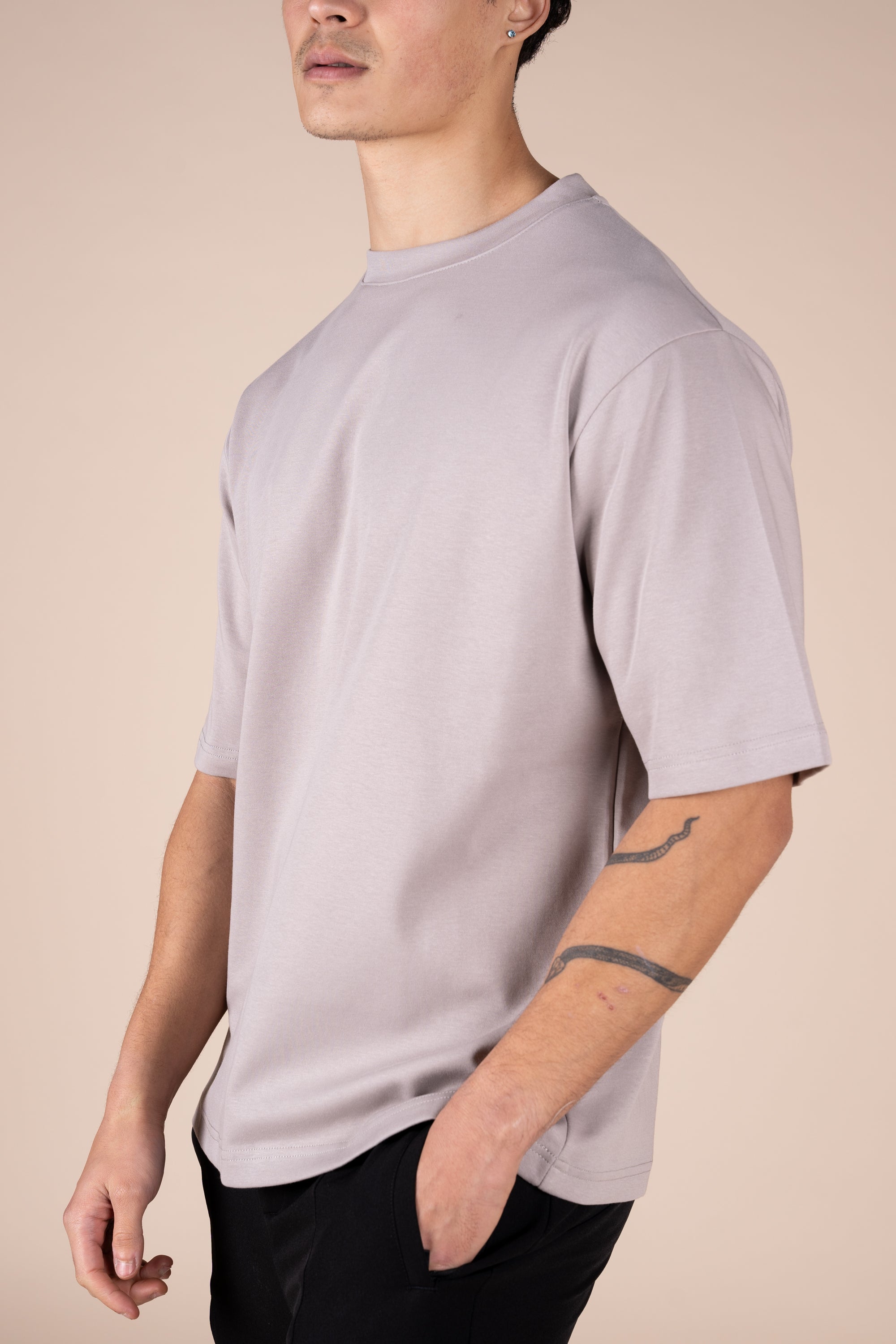 Boxy Fit Oversized T-Shirt - Grey – Choix UK