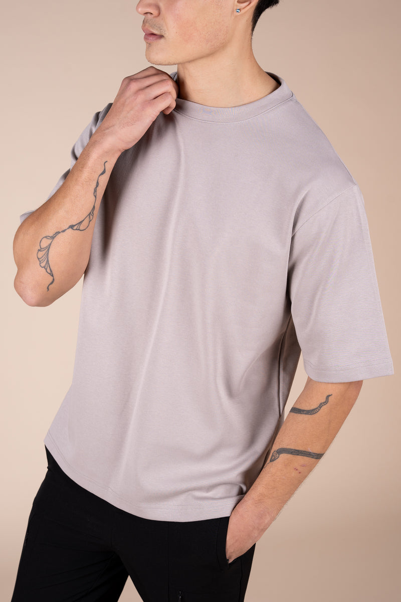 Boxy Fit Oversized T-Shirt - Grey