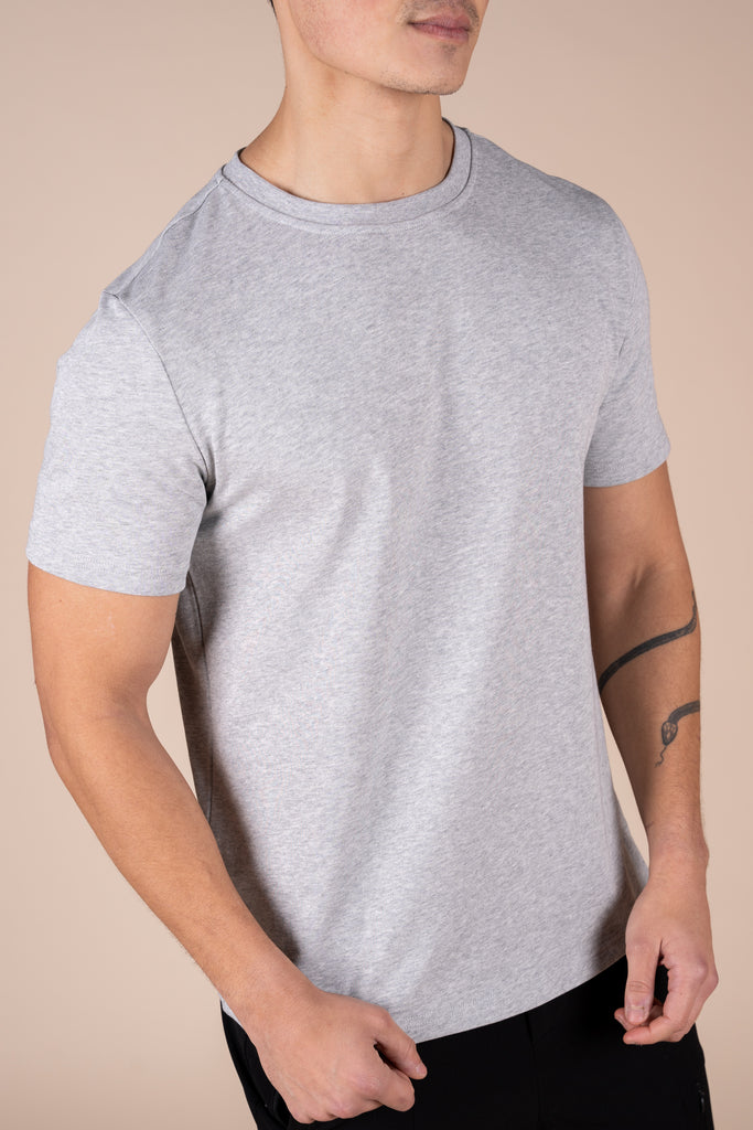 Premium Essential Slim Fit T-Shirt - Grey Marl