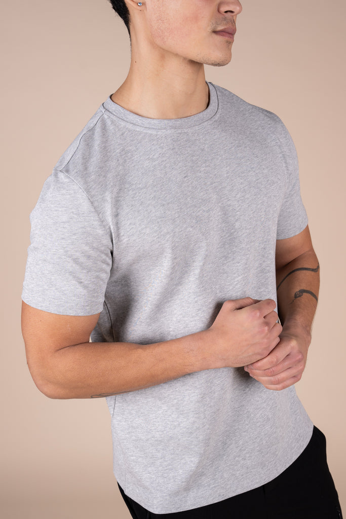 Premium Essential Slim Fit T-Shirt - Grey Marl