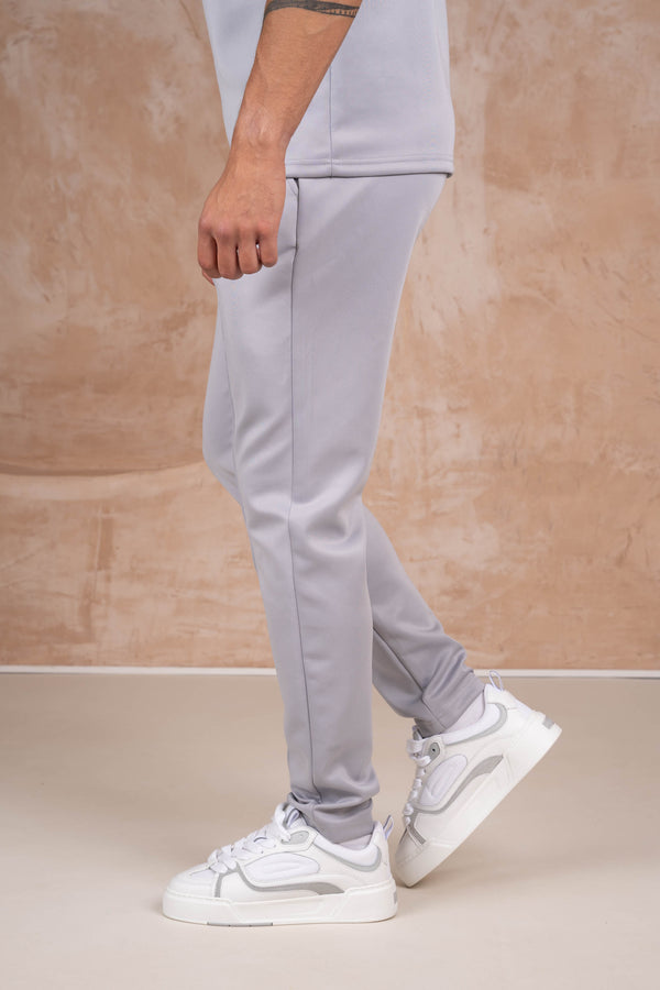 Premium Scuba Pintuck Joggers - Grey