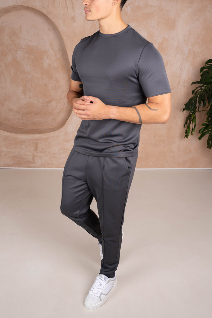Premium Scuba Slim Fit T-Shirt - Charcoal (JS)