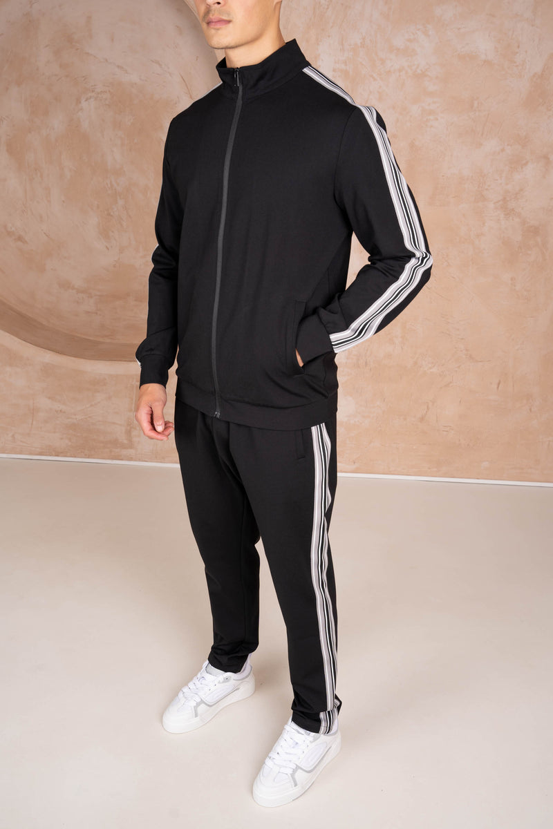 Side Stripe Pants - Black